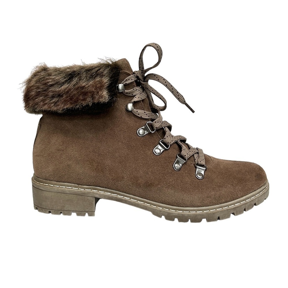 G.H. Bass & Co Aubrey Suede Leather Lace Up Hiking Ankle Boots, Size 8.5